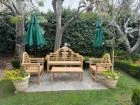 Teak Lutyens Bench Set - Bench, Chairs, Coffee Table