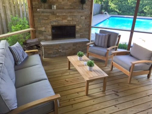 Teak Deep Seating Set Specturm Dove Customer Photo Goldenteak