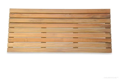 GOLDENTEAK® Premium Teak Bath & Shower Mat – 32