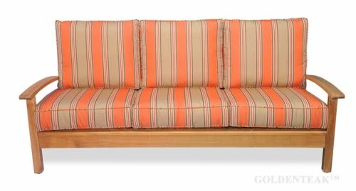 Teak Outdoor Sofa with Cushions, Chappy Collection