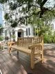 Hyde Park Teak Bench Cust Photo and Testimonial