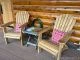 Teak Adirondack Chair Pair on Porch - Goldenteak Customer Photo